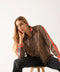 Camisa Sandro Animal Print - Talla XS