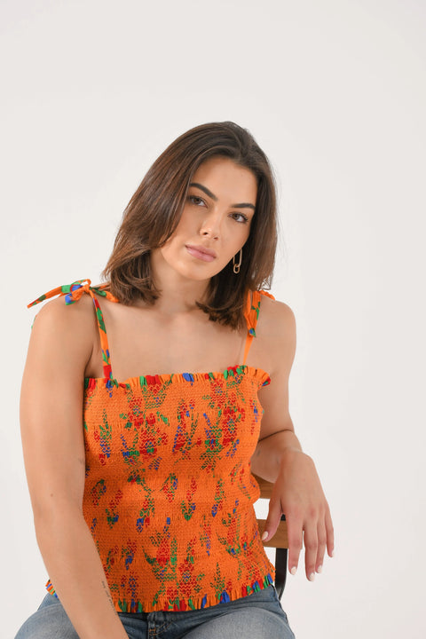 Blusa Tory Burch Floral - Talla S