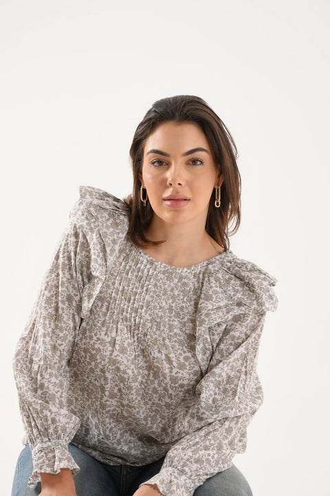 Blusa Floral Maje - Talla M